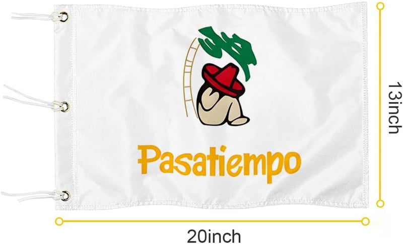 2BUT Pasatiempo Golf Club Golf Pin PGA Flag Practic Putting Green Golf Flag For Backyard Garden Double-Sewn 600D Nylon Miniature Pin Flag (20"X13" Grommet) - Image 2
